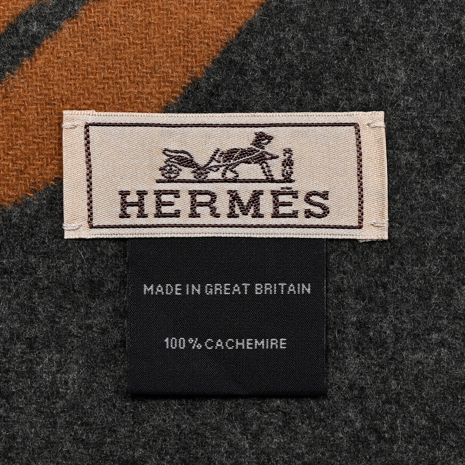 Cashmere Maillons TGM Scarf Camel Flanelle