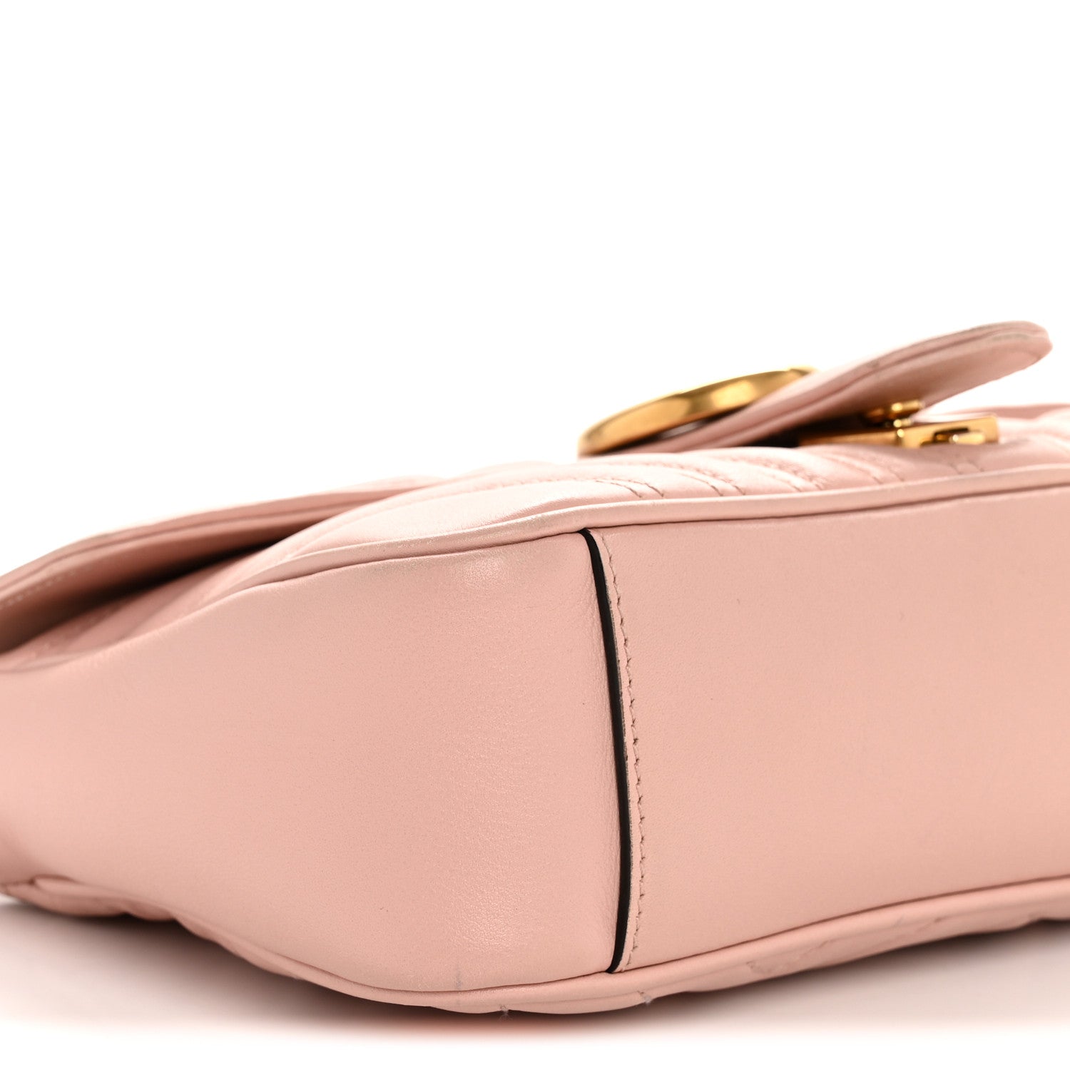 Calfskin Matelasse Small GG Marmont Shoulder Bag Perfect Pink