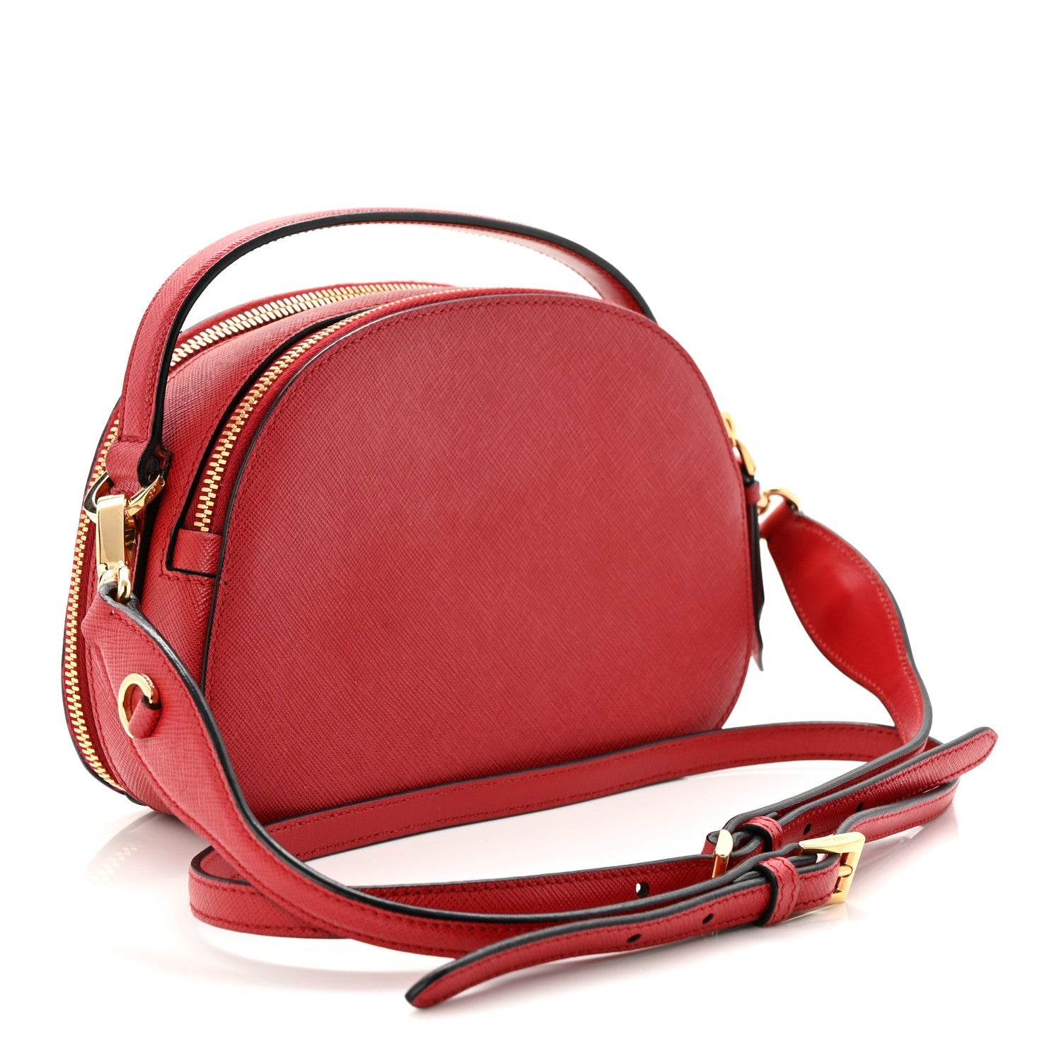 Saffiano Lux Odette Crossbody Fuoco