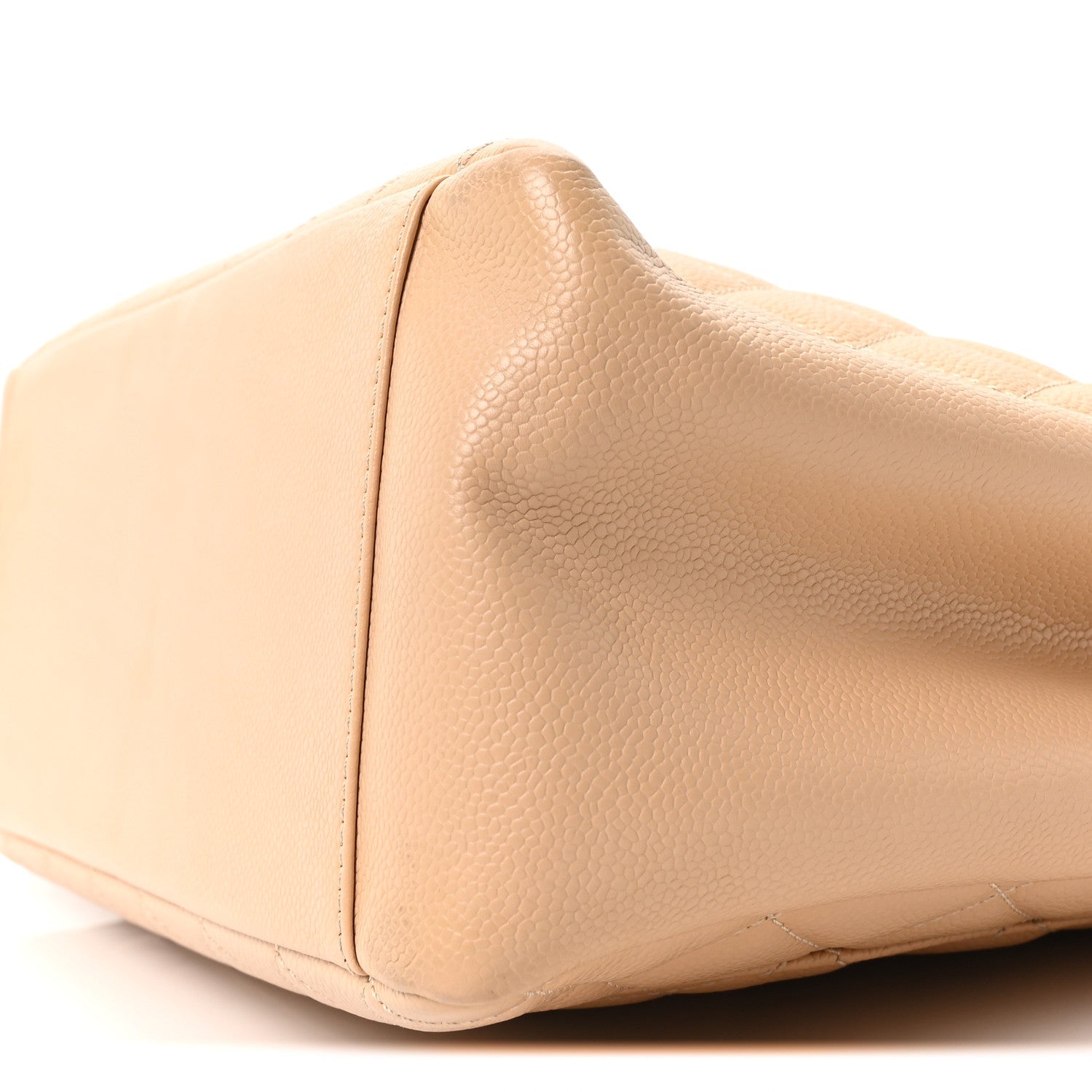 Caviar Quilted Grand Shopping Tote GST Beige