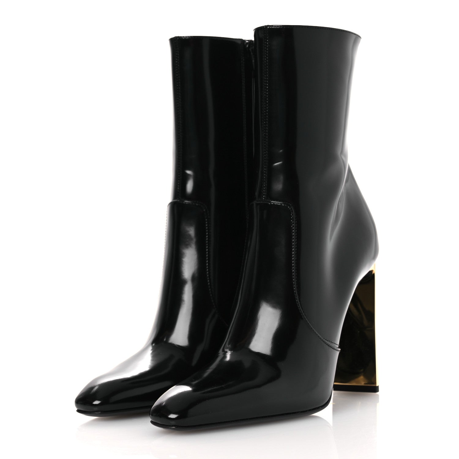 Vitello Marilyn Auteuil 105 Ankle Zip Boots 37.5 Black