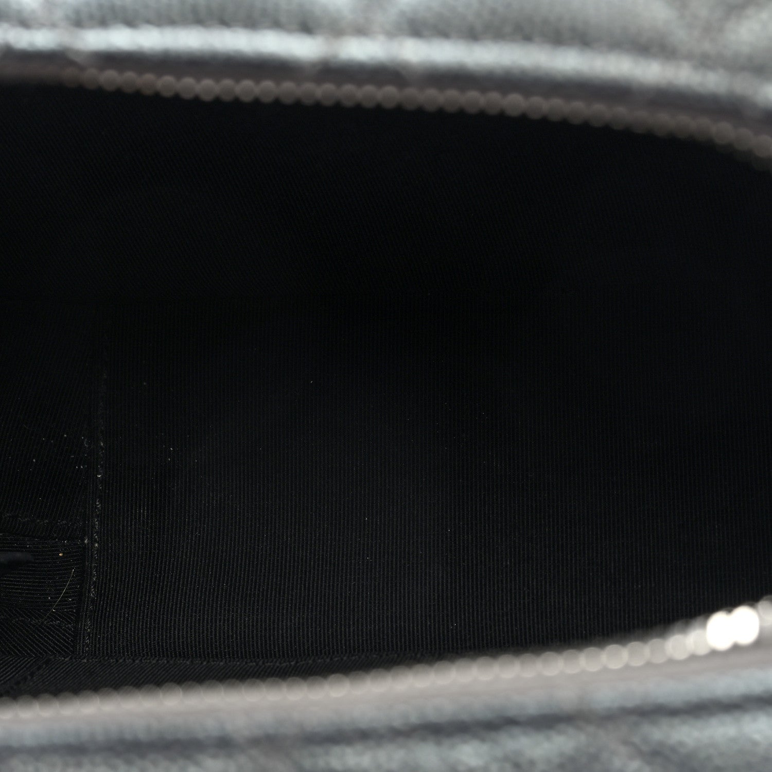 Metallic Caviar Small Coco Curve Vanity Bag Black Ruthenium