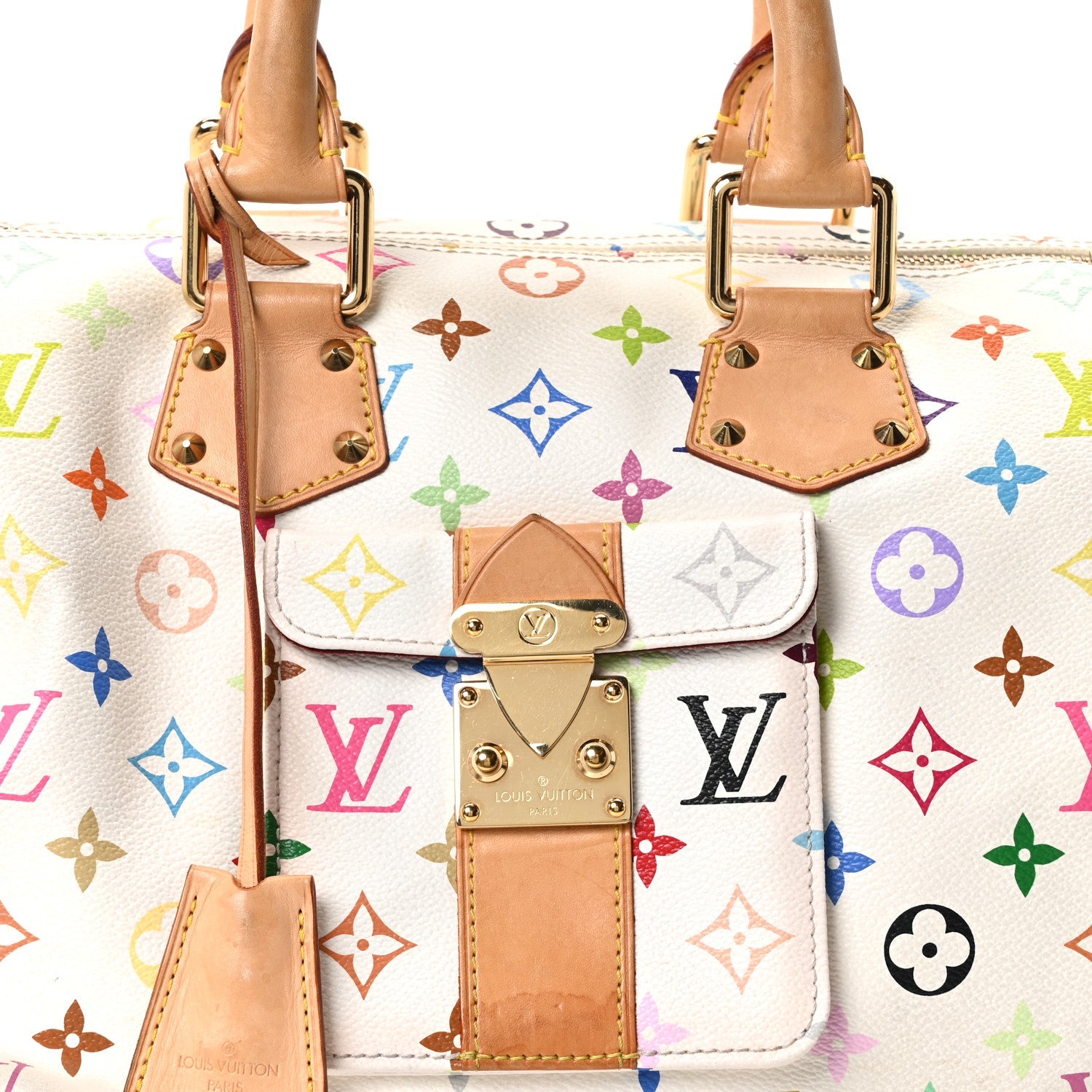 Monogram Multicolor Speedy 30 White