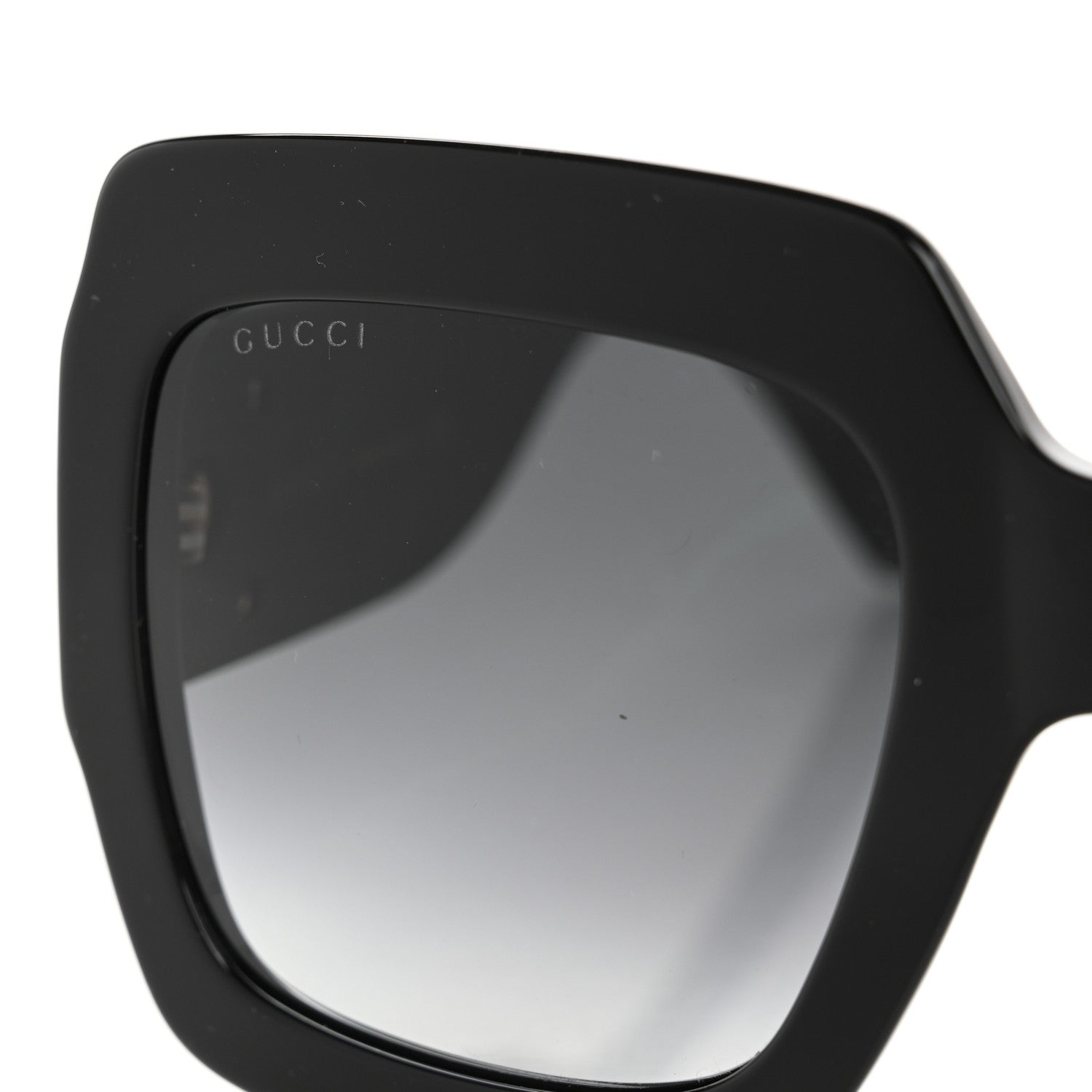 Acetate Square Frame Sunglasses GG0102S Black