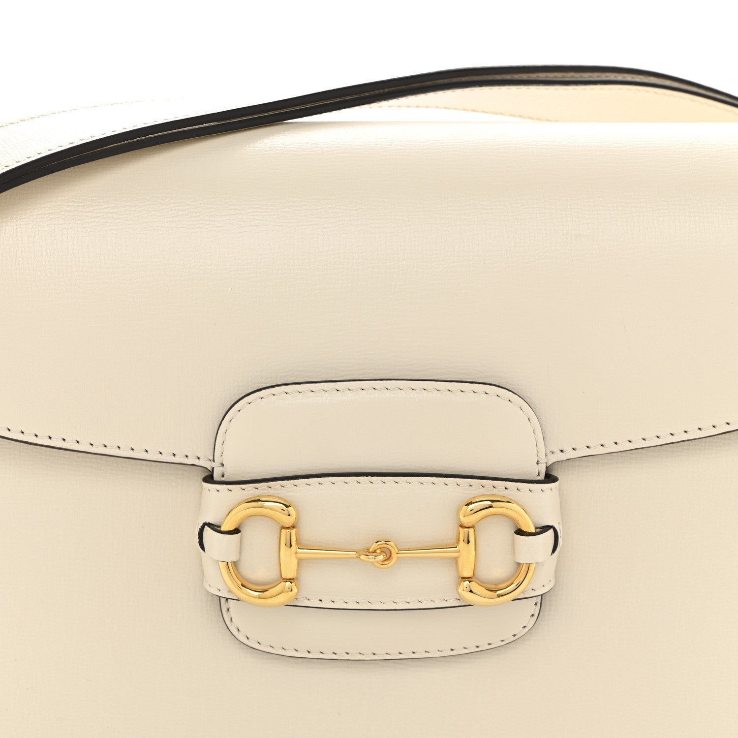 Azalea Calfskin Horsebit 1955 Shoulder Bag Mystic White
