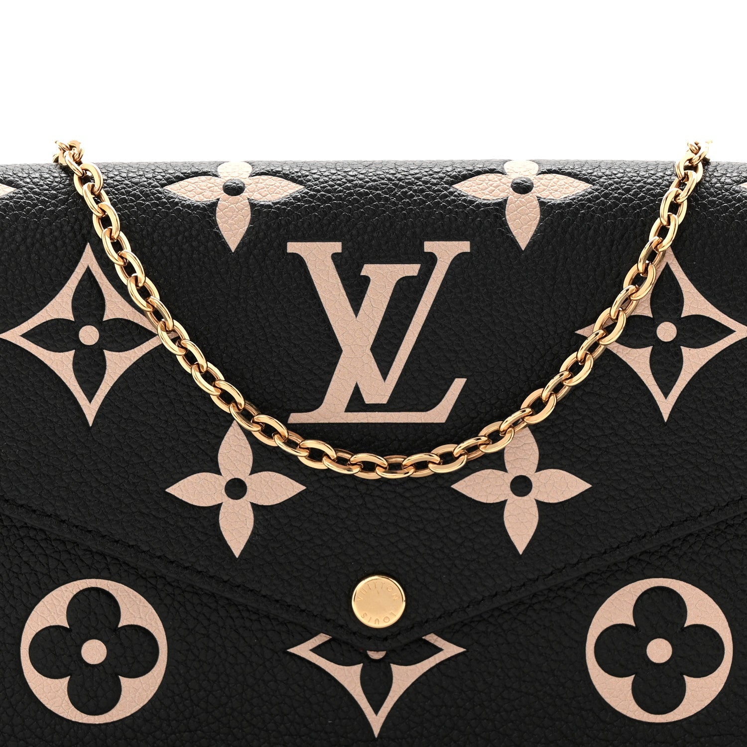 Empreinte Monogram Giant Felicie Pochette Black Beige