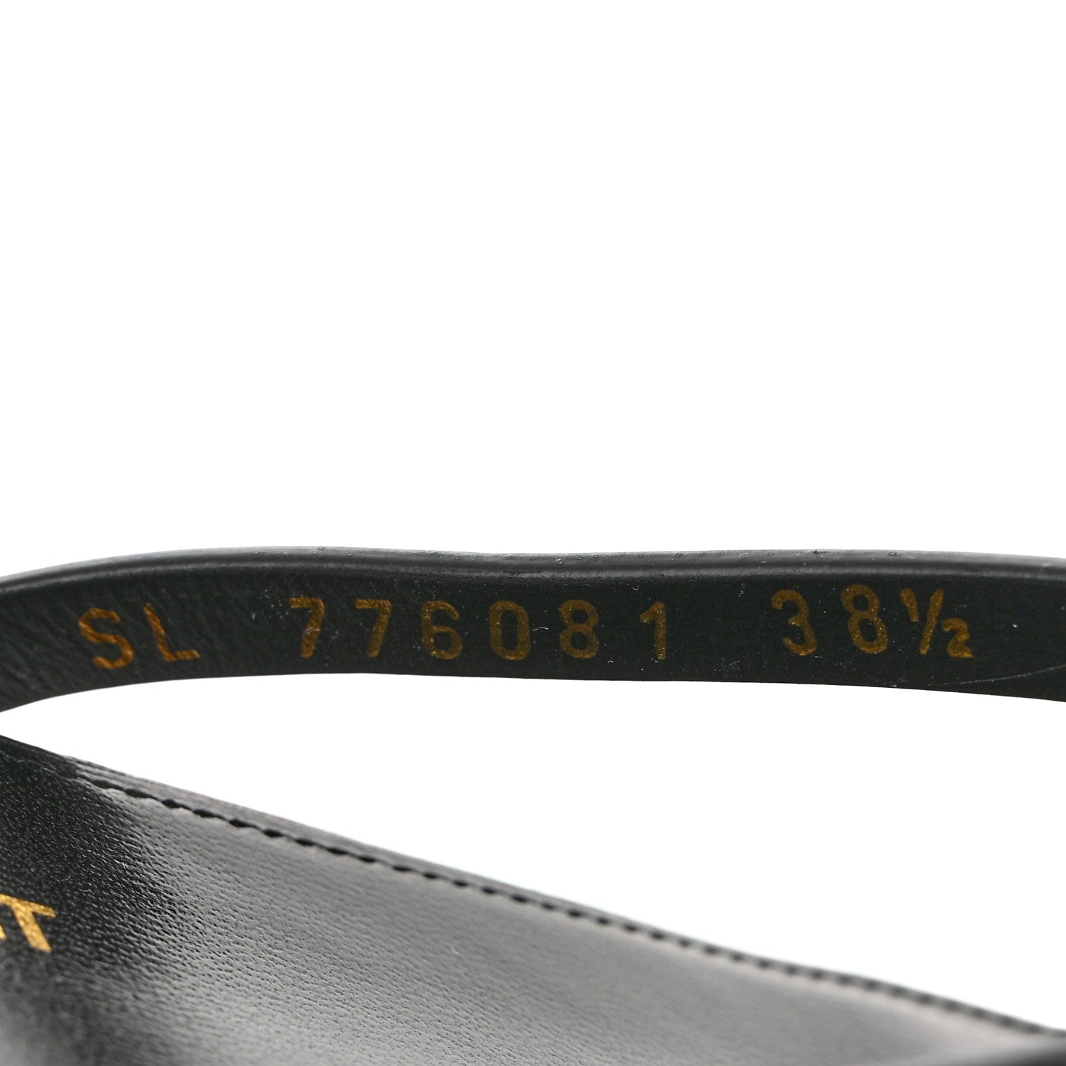 Calfskin Cassandra Monogram Sandals 38.5 Bronze