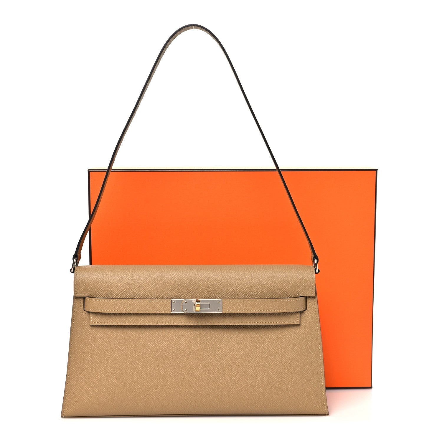 Madame Calfskin Kelly Elan Poussiere