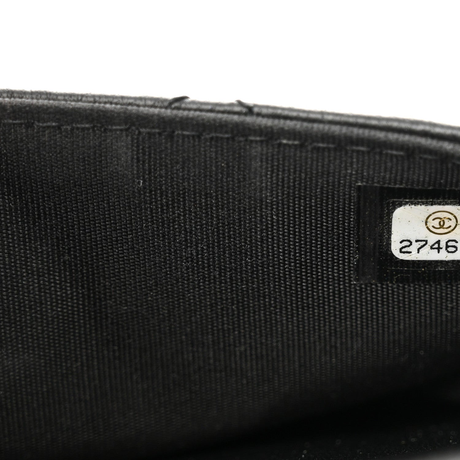Lambskin Quilted Square Front Pocket Clutch With Chain Black