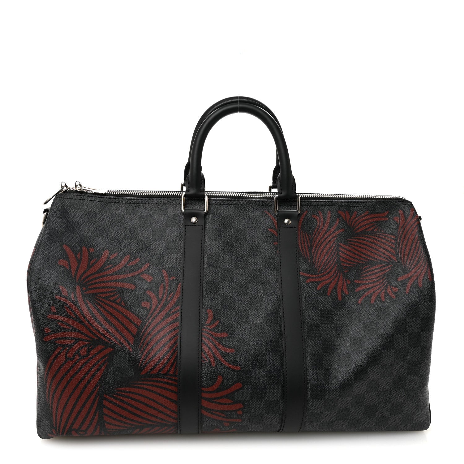 Damier Graphite Rope Keepall Bandouliere 45 Red