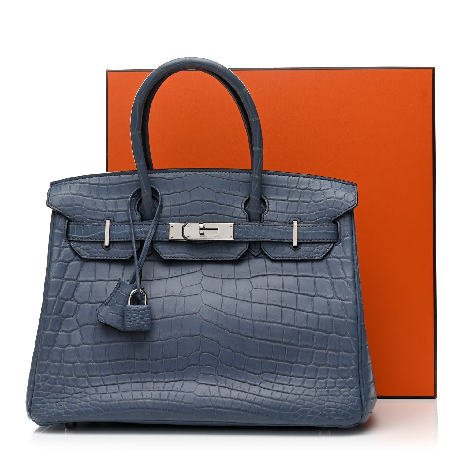 Matte Niloticus Crocodile Birkin 30 Bleu Ciel