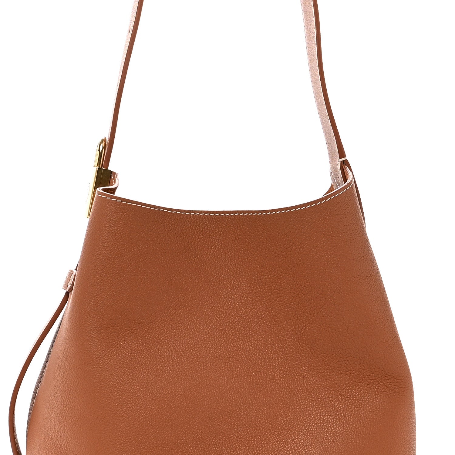 Grained Calfskin Low Key Hobo PM Cognac