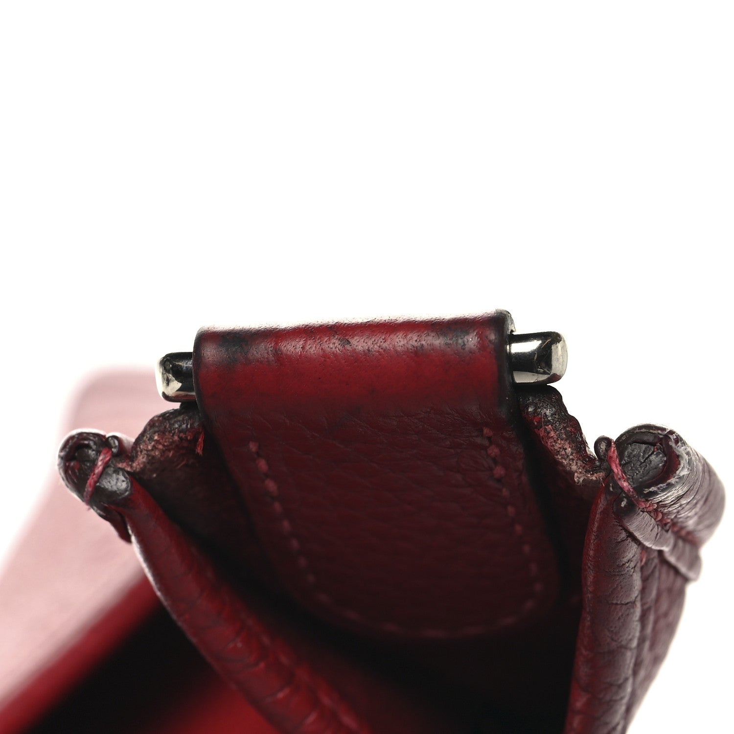 Taurillon Clemence Evelyne III PM Rouge Casaque Bleu Saphir