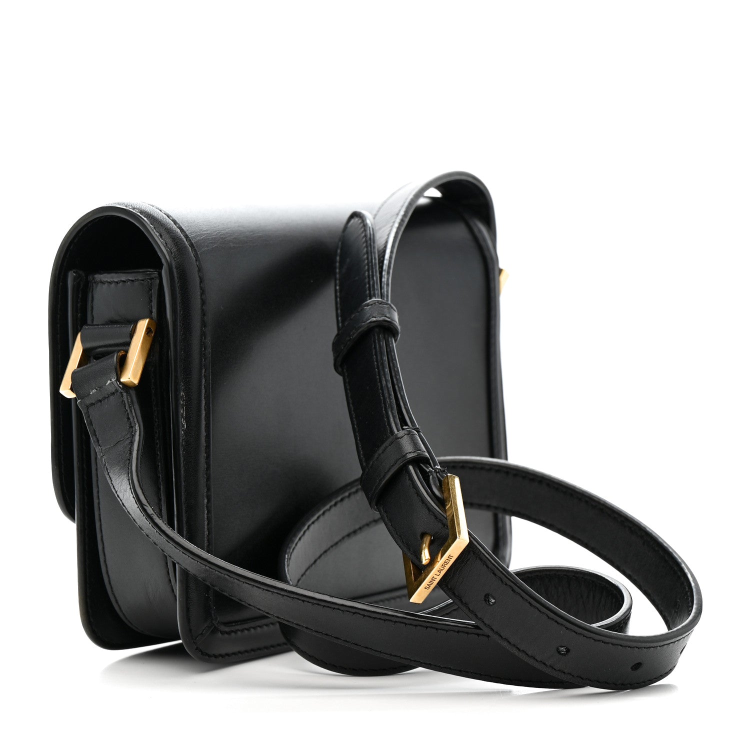 Smooth Calfskin Small Solferino Satchel Black