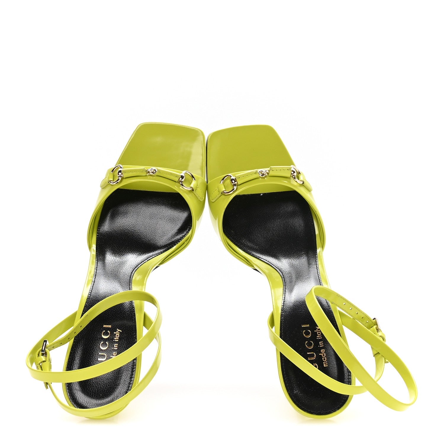 Regent Calfskin Horsebit Selene 85mm Slingback Sandals 39 Firefly