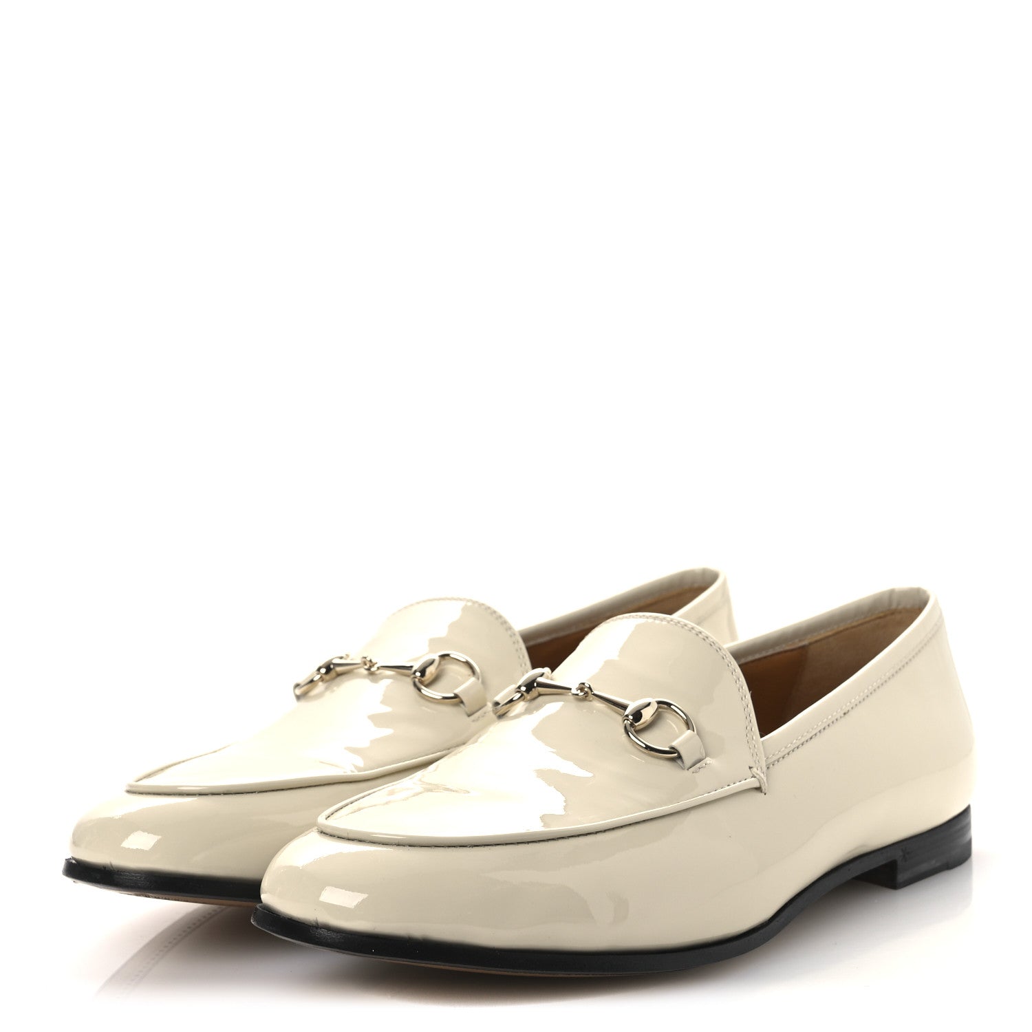 Patent Womens Jordaan Loafers 39.5 New Ivory