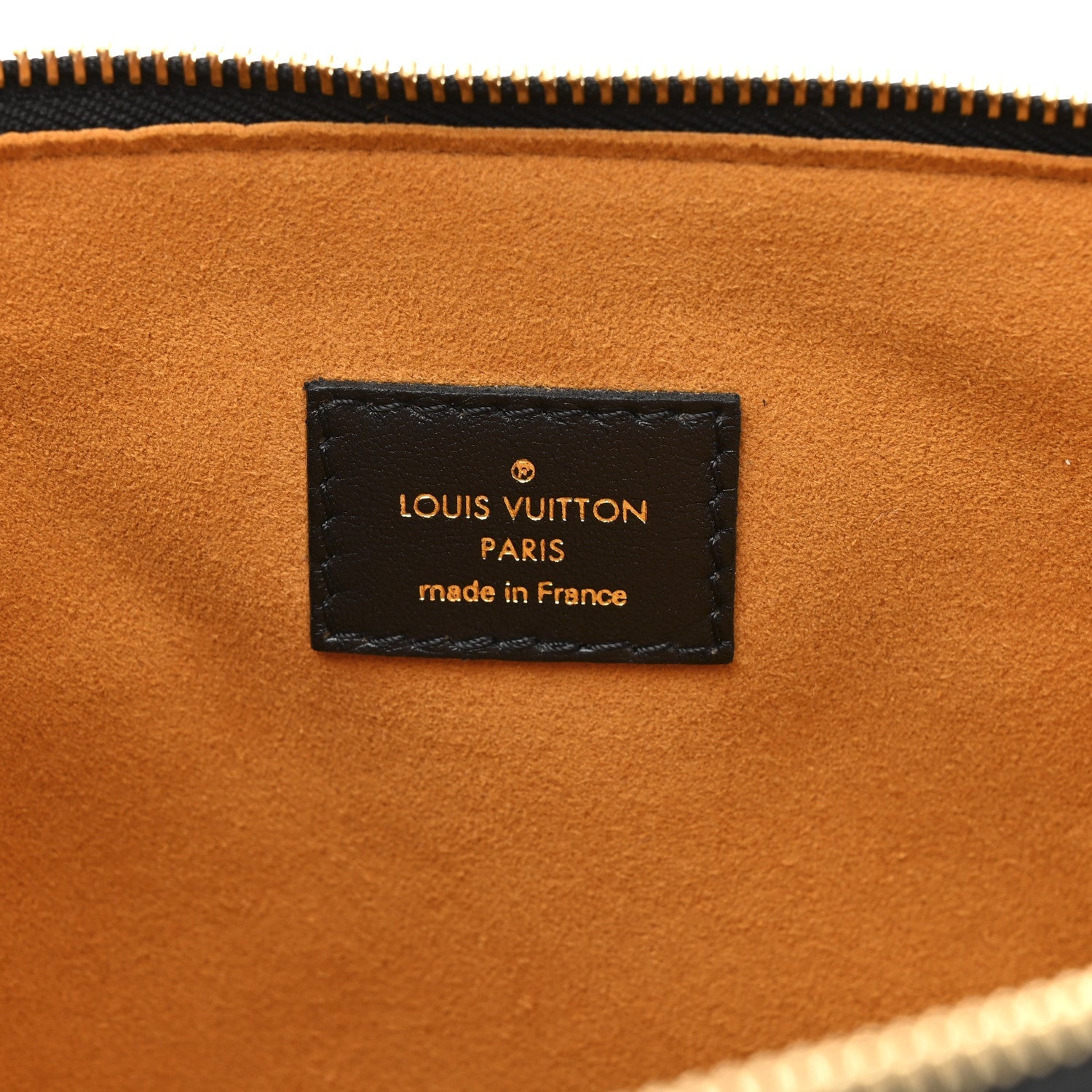 Lambskin Embossed Monogram Coussin MM Black
