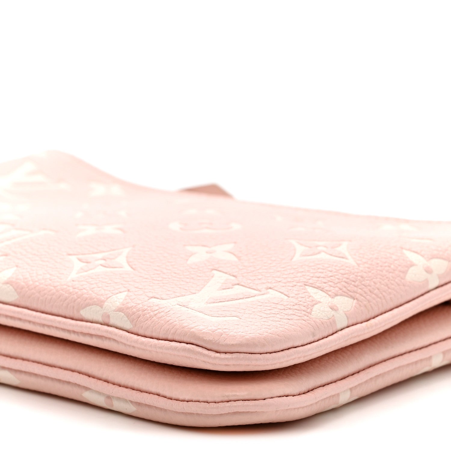 Empreinte Monogram Double Zip Pochette Rose