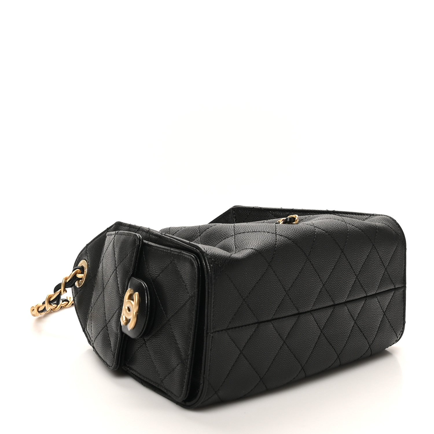 Caviar Quilted Mini Chanel 25 Handbag Black