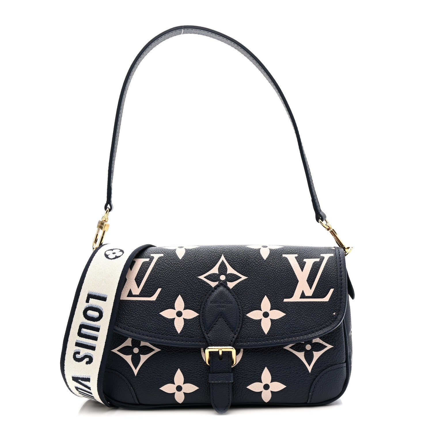 Empreinte Giant Monogram Diane Navy Creme