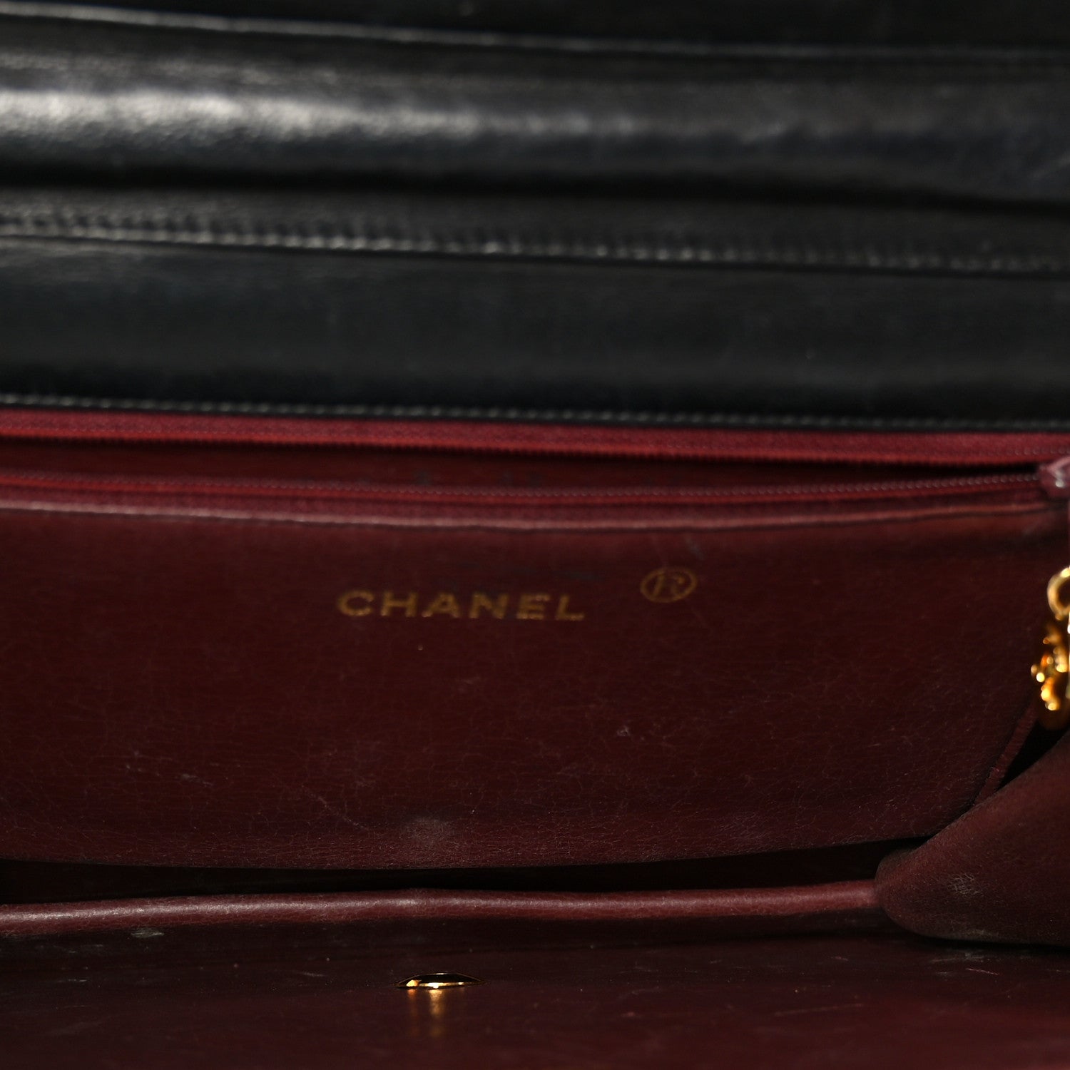 Lambskin Quilted Medium Single Flap Black