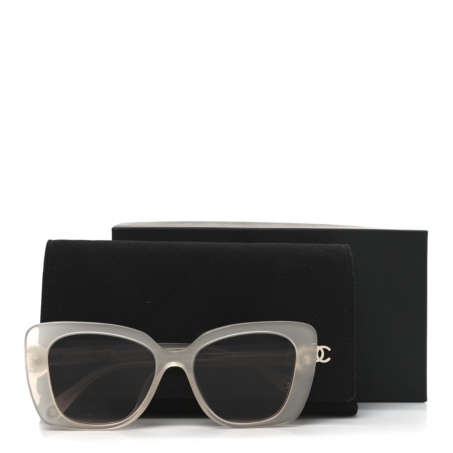 Acetate Rectangle Sunglasses 5504 Dark Beige