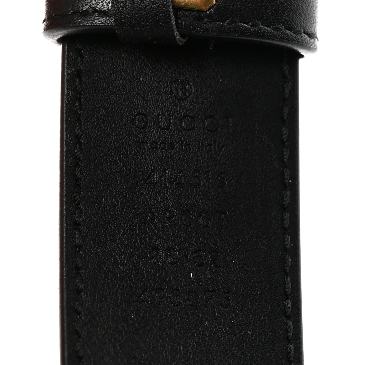 Calfskin Double G 30mm Belt 80 32 Black