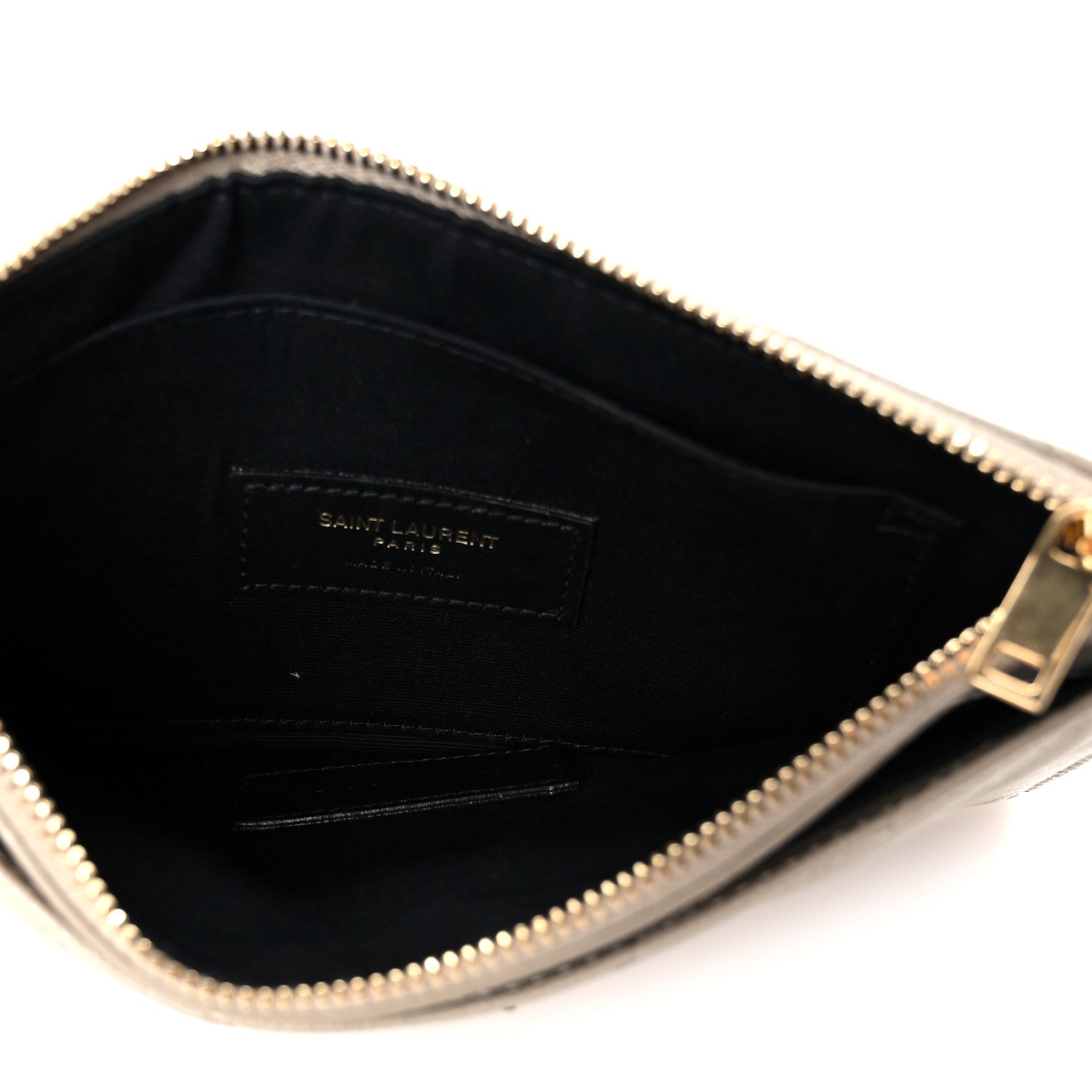 Grain De Poudre Chevron Monogram Bill Pouch Sea Salt
