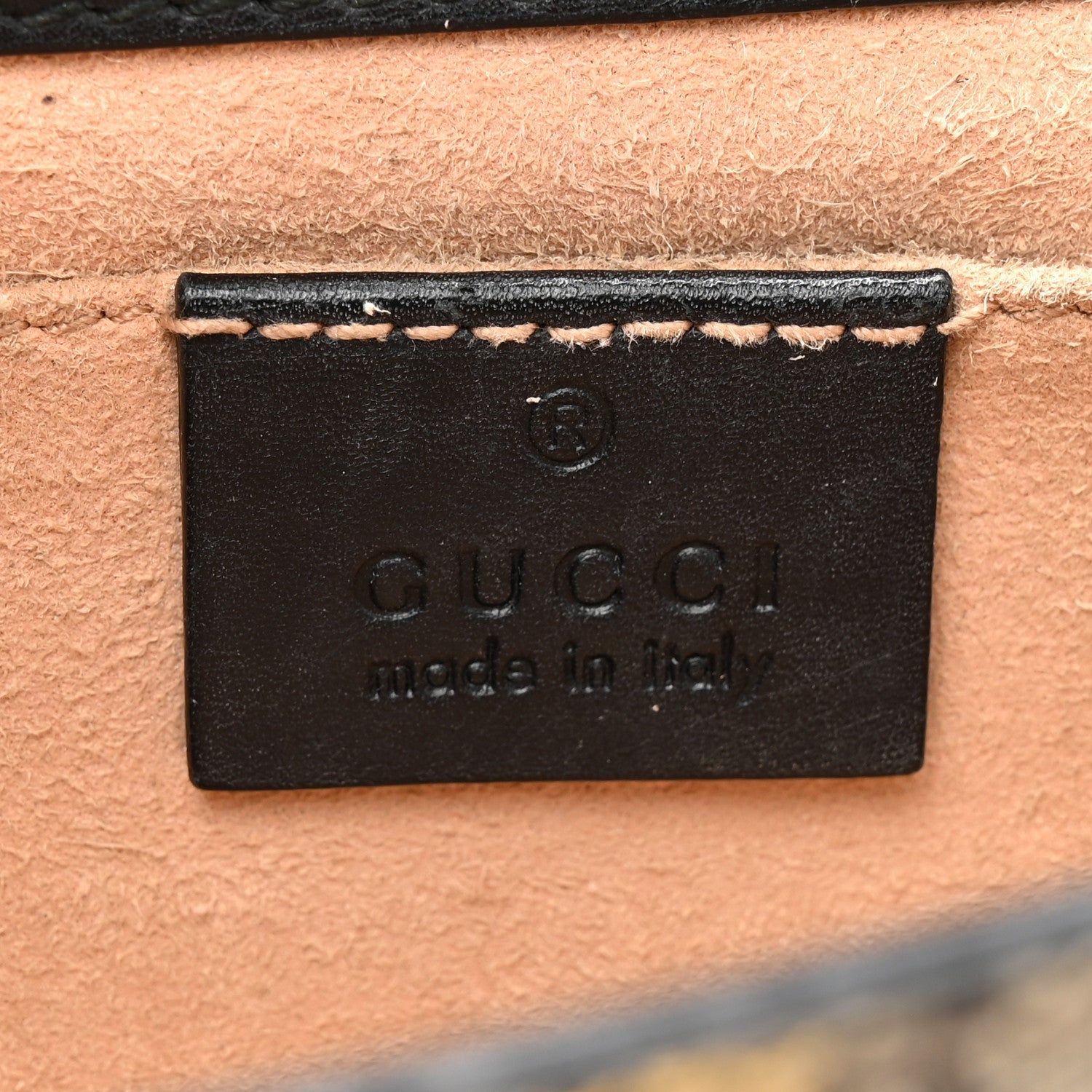 GG Supreme Monogram Bees Small Padlock Shoulder Bag Black