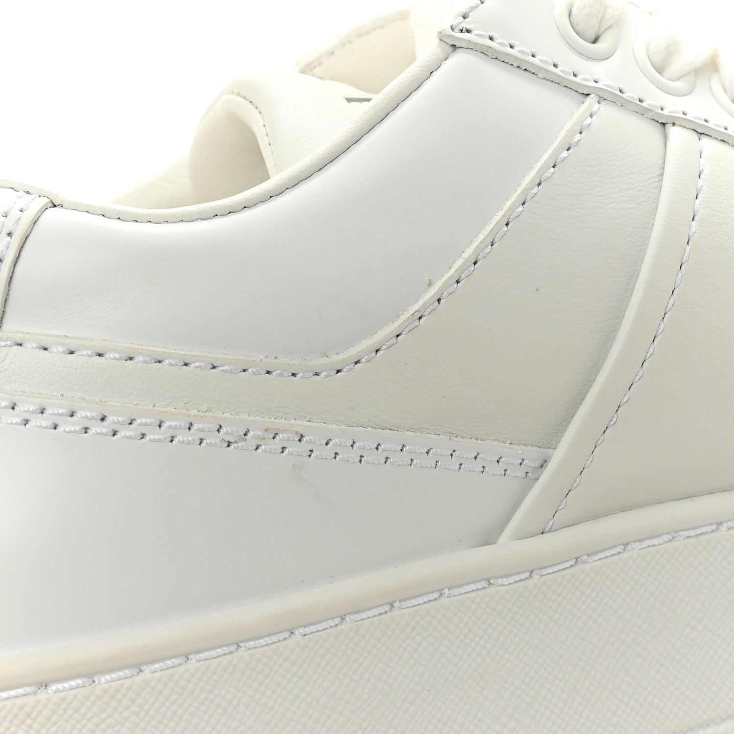 Vitello Rois Triangle Womens Downtown Platform Low Top Sneakers 37 White