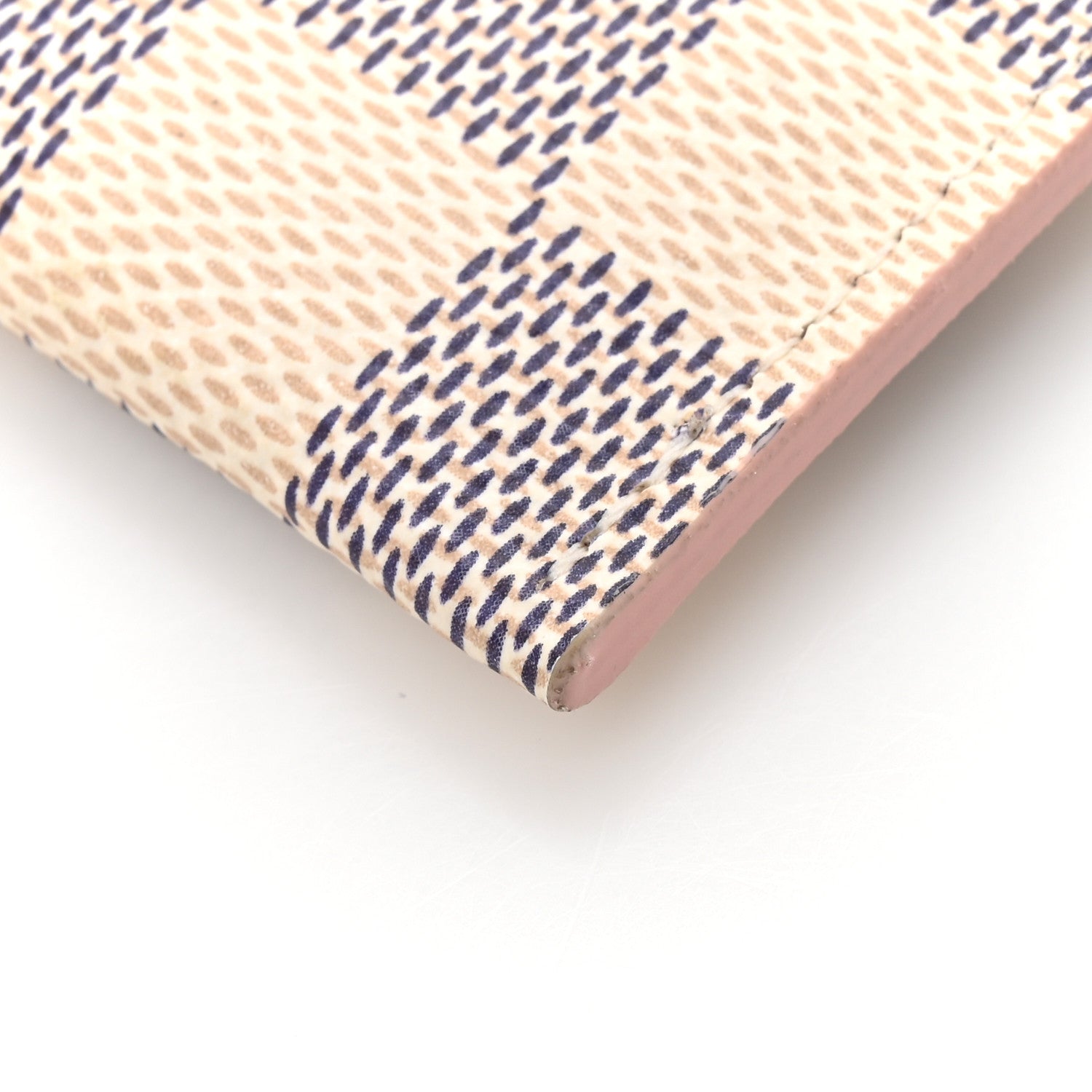 Damier Azur Daily Card Holder Rose Ballerine