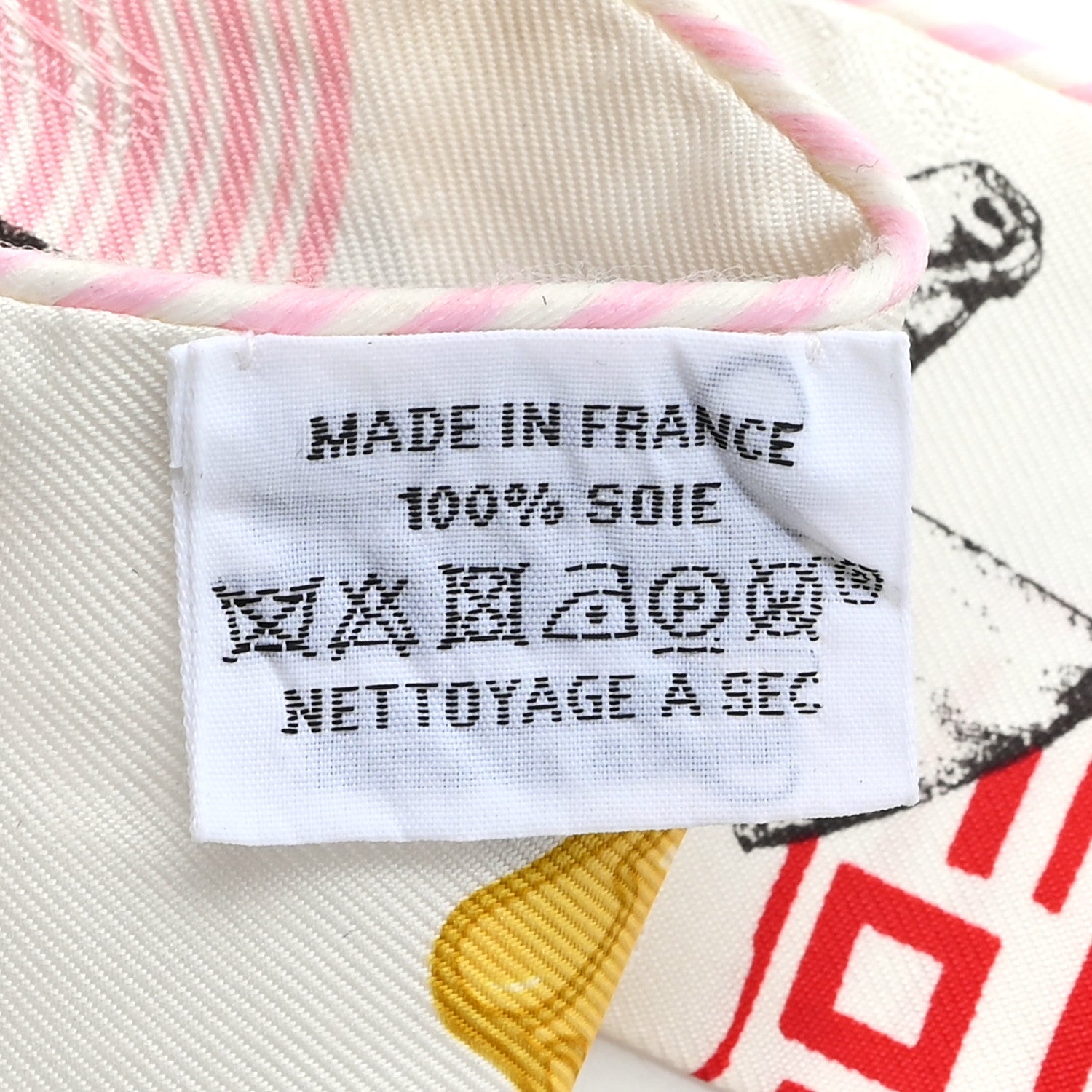 Silk Garde Robe Pop Charms Twilly White Multicolor