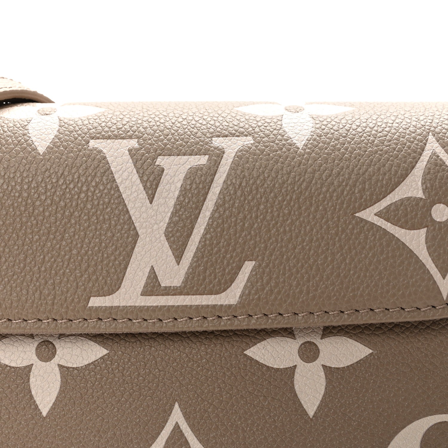 Empreinte Monogram Giant Ivy Wallet On Chain Tourterelle Creme