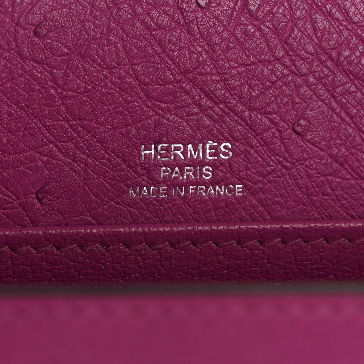 Ostrich Mini Sac Roulis Rose Pourpre