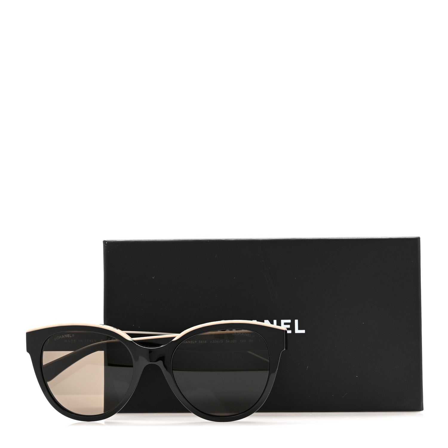Acetate CC Butterfly Sunglasses 5414 Black Beige