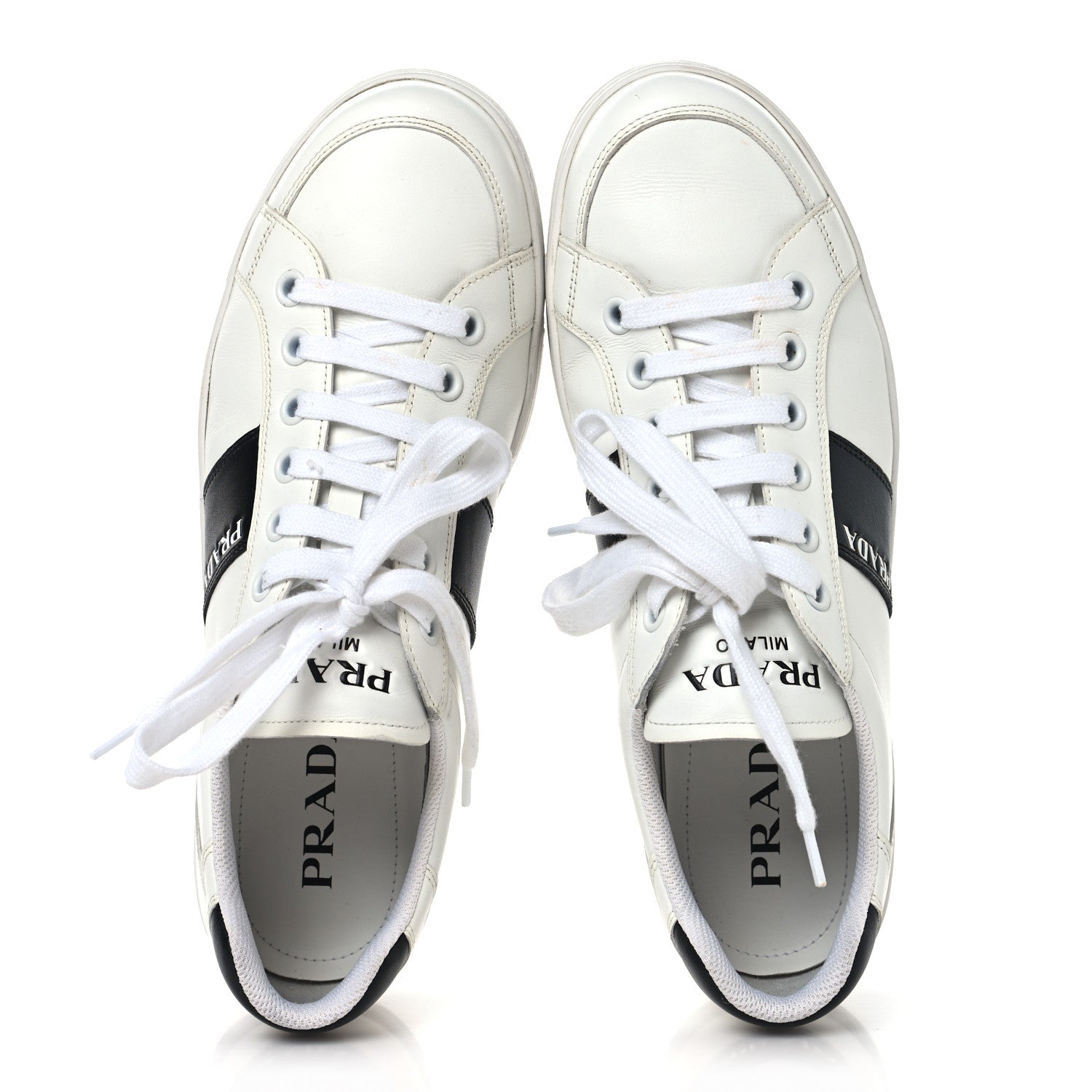 Calfskin Mens Low Top Sneakers 9 White