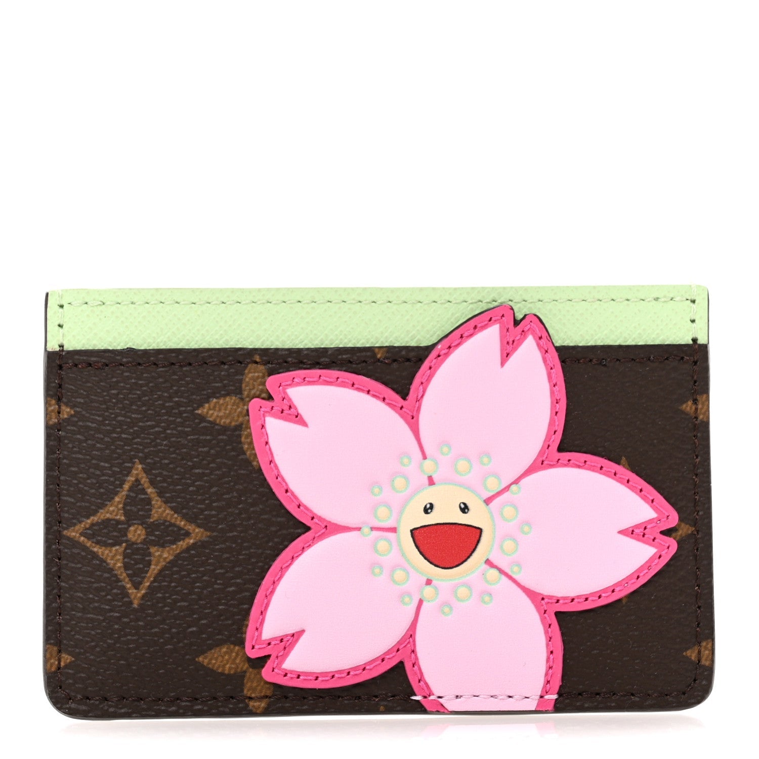 LV X TM Monogram Cherry Blossom Card Holder Sakura Brown