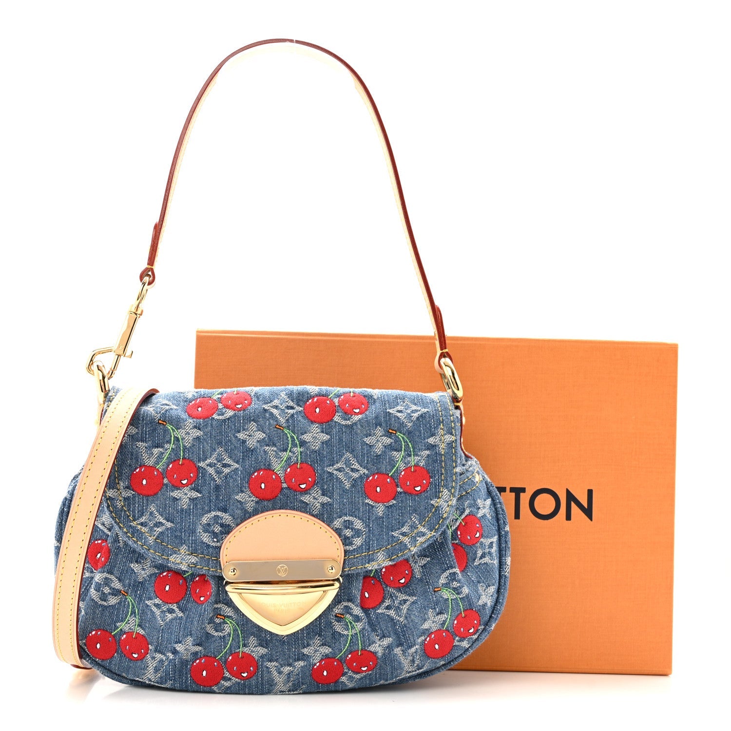 LV X TM Monogram Denim Cerises Sunset