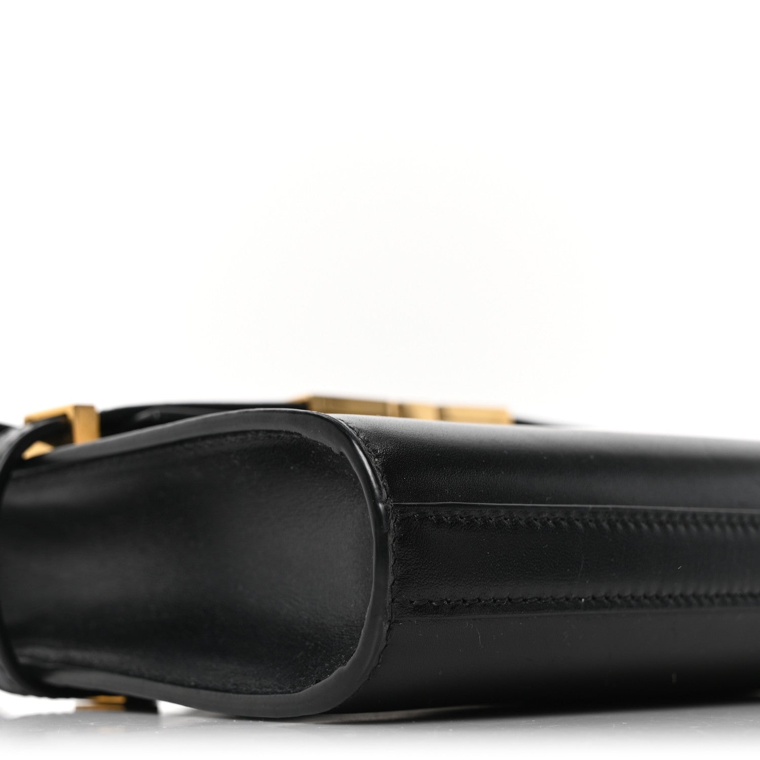 Smooth Calfskin Mini Manhattan Shoulder Bag Black