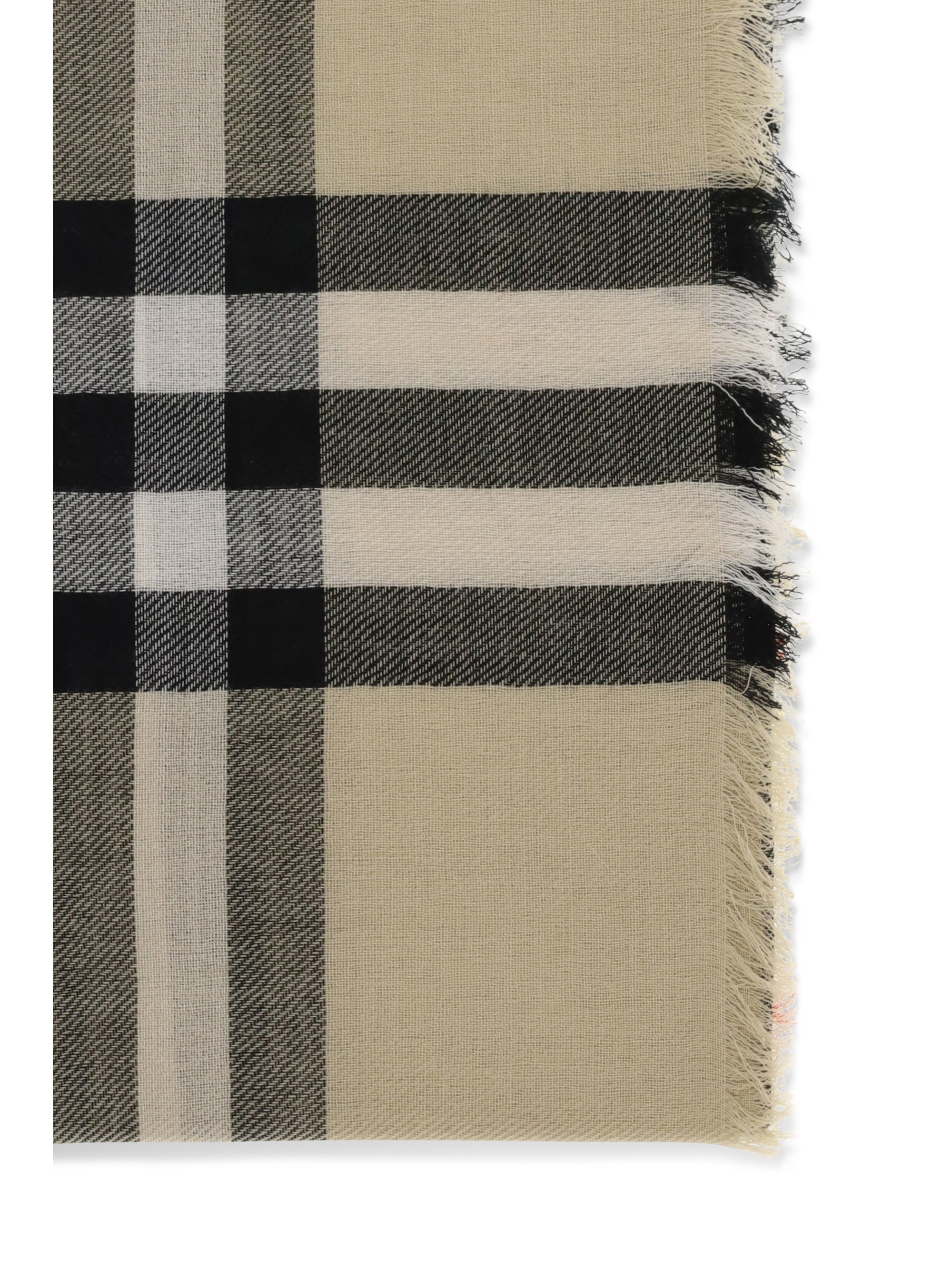 check wool scarf