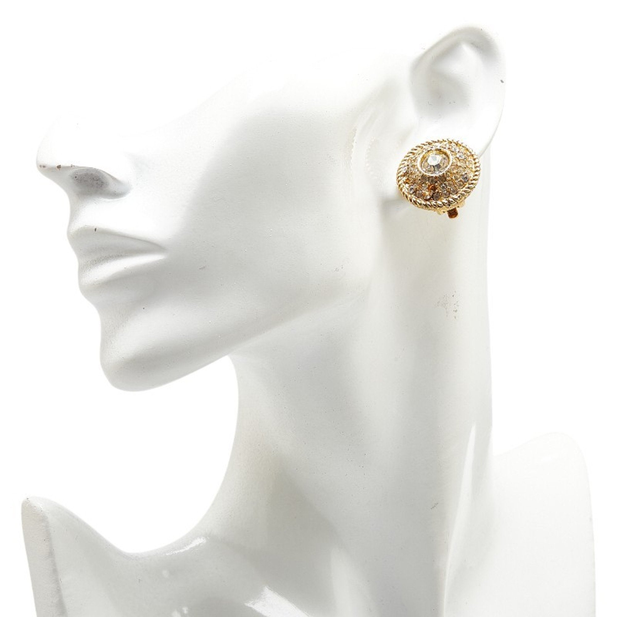 Rhinestone Clip-On Earrings Rhinestone