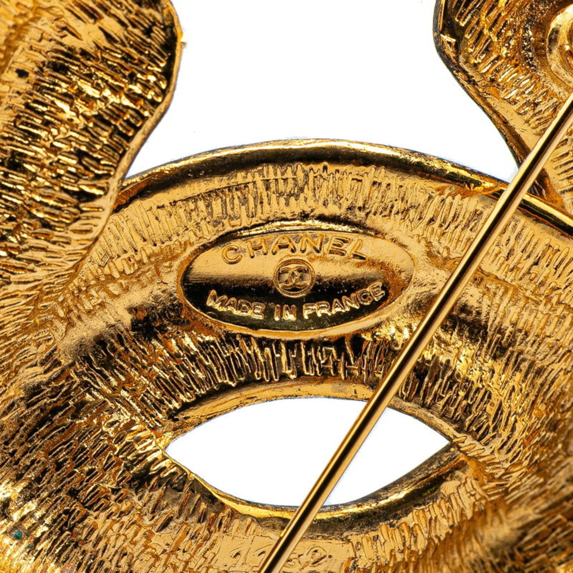 CC Logo Brooch Metal
