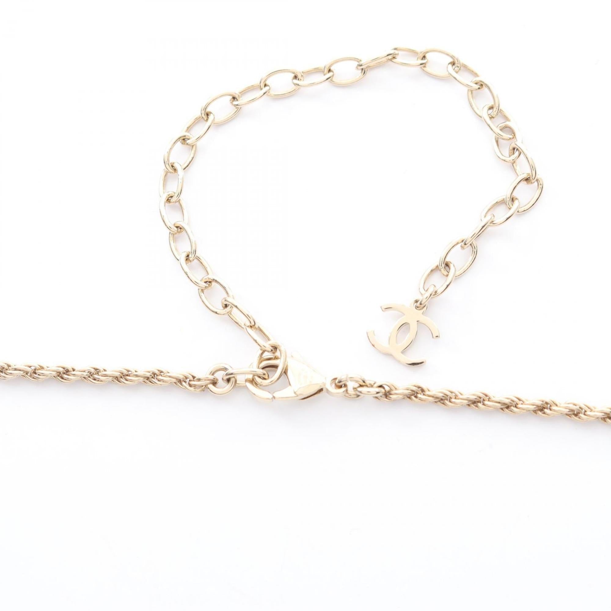 CC Logo Pendant Necklace Metal