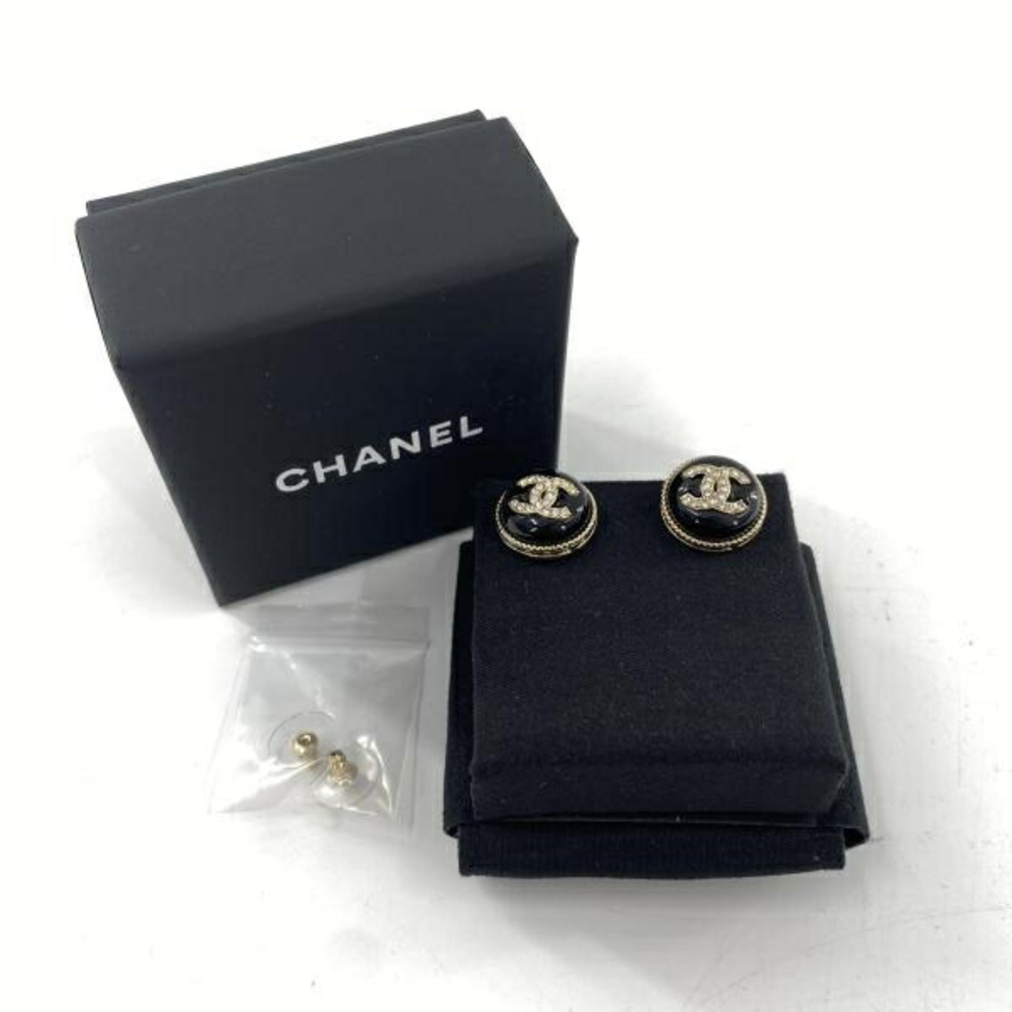 CC Logo Earrings Gold-Tone Metal Gold-Tone Metal