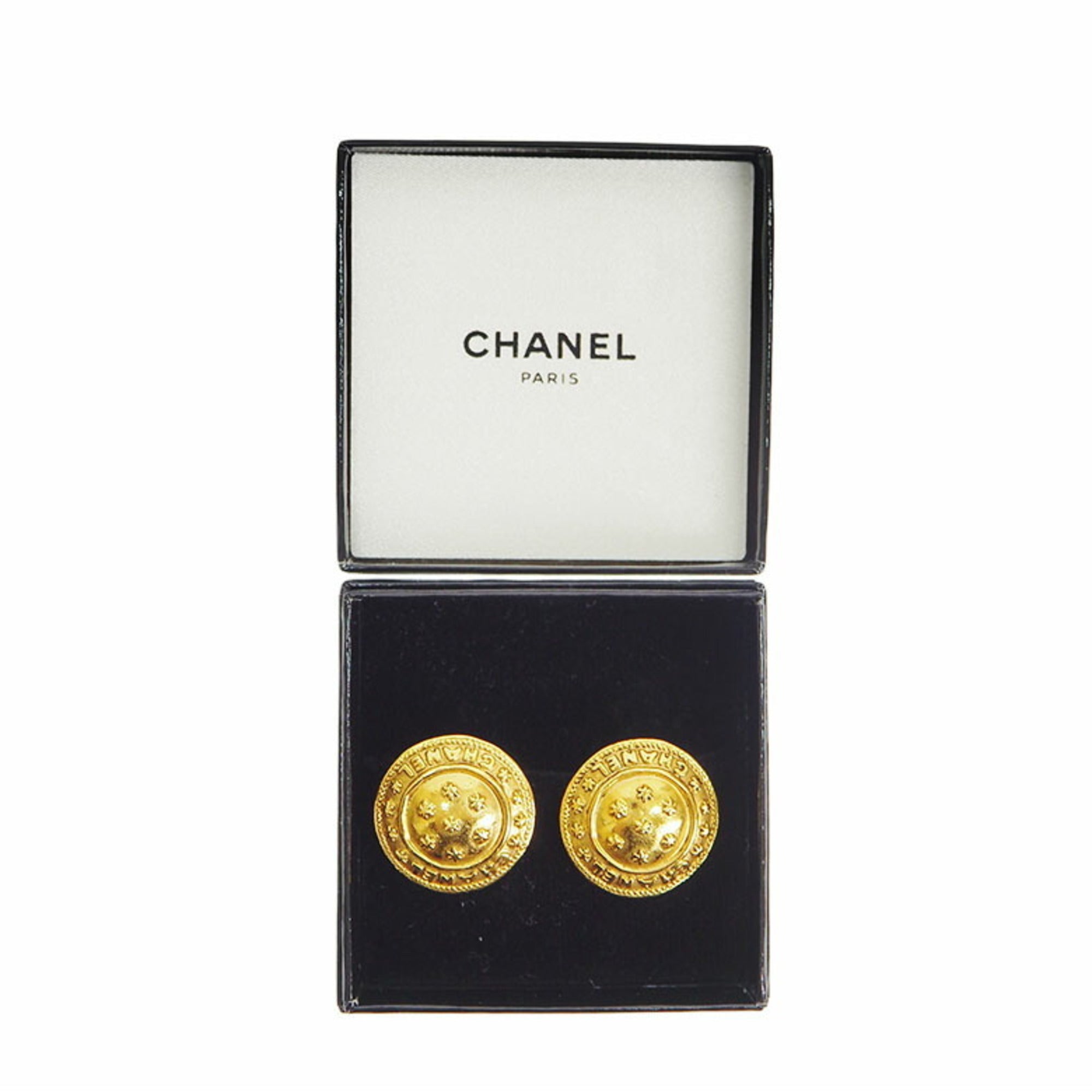 Vintage Earrings Gold-Tone Metal