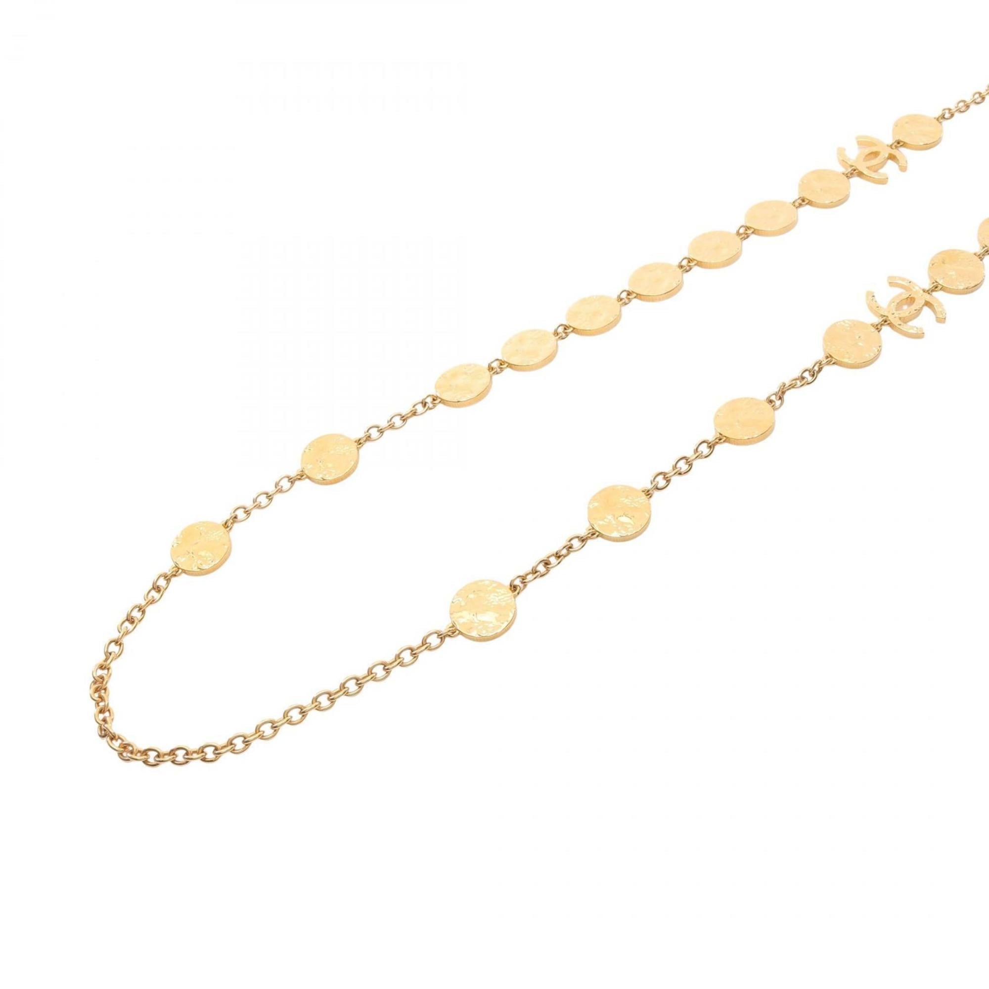 CC Logo Pendant Necklace Metal