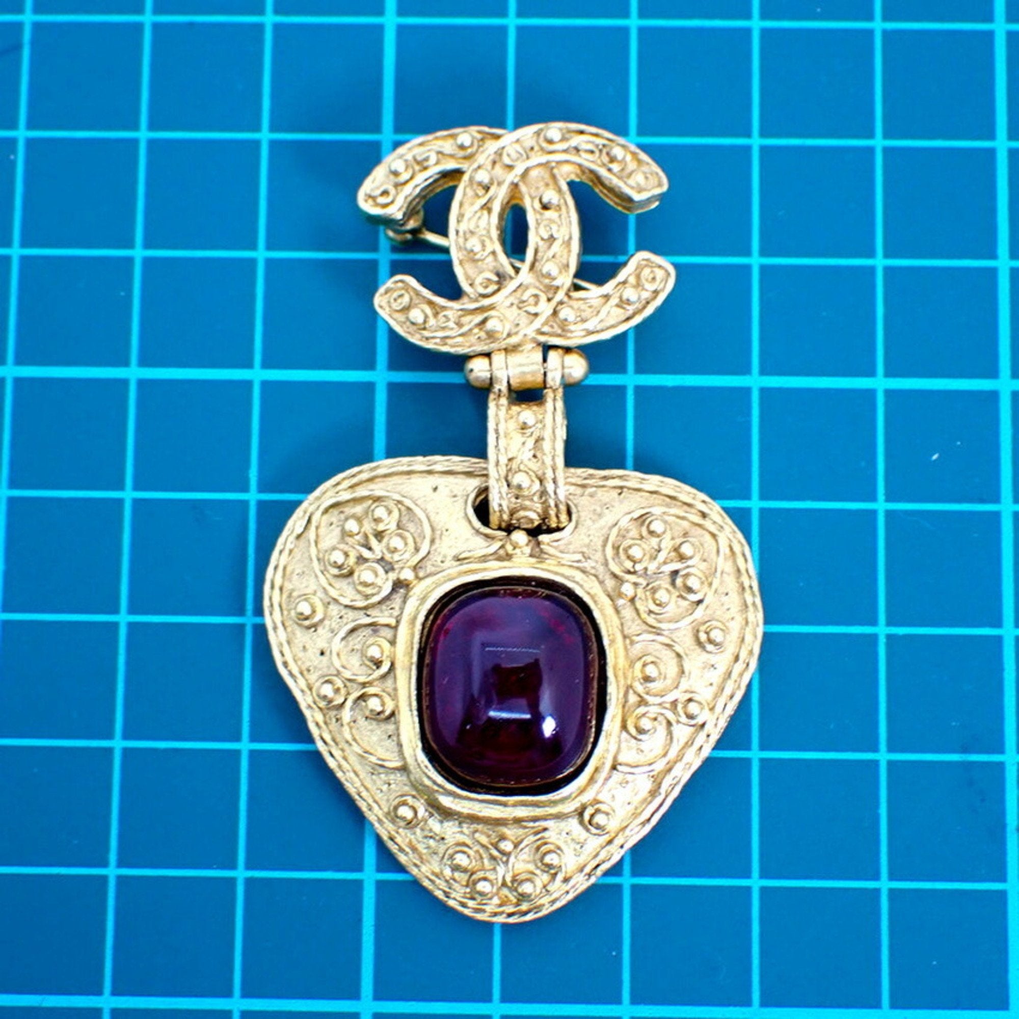 Brooch With Colored Stone