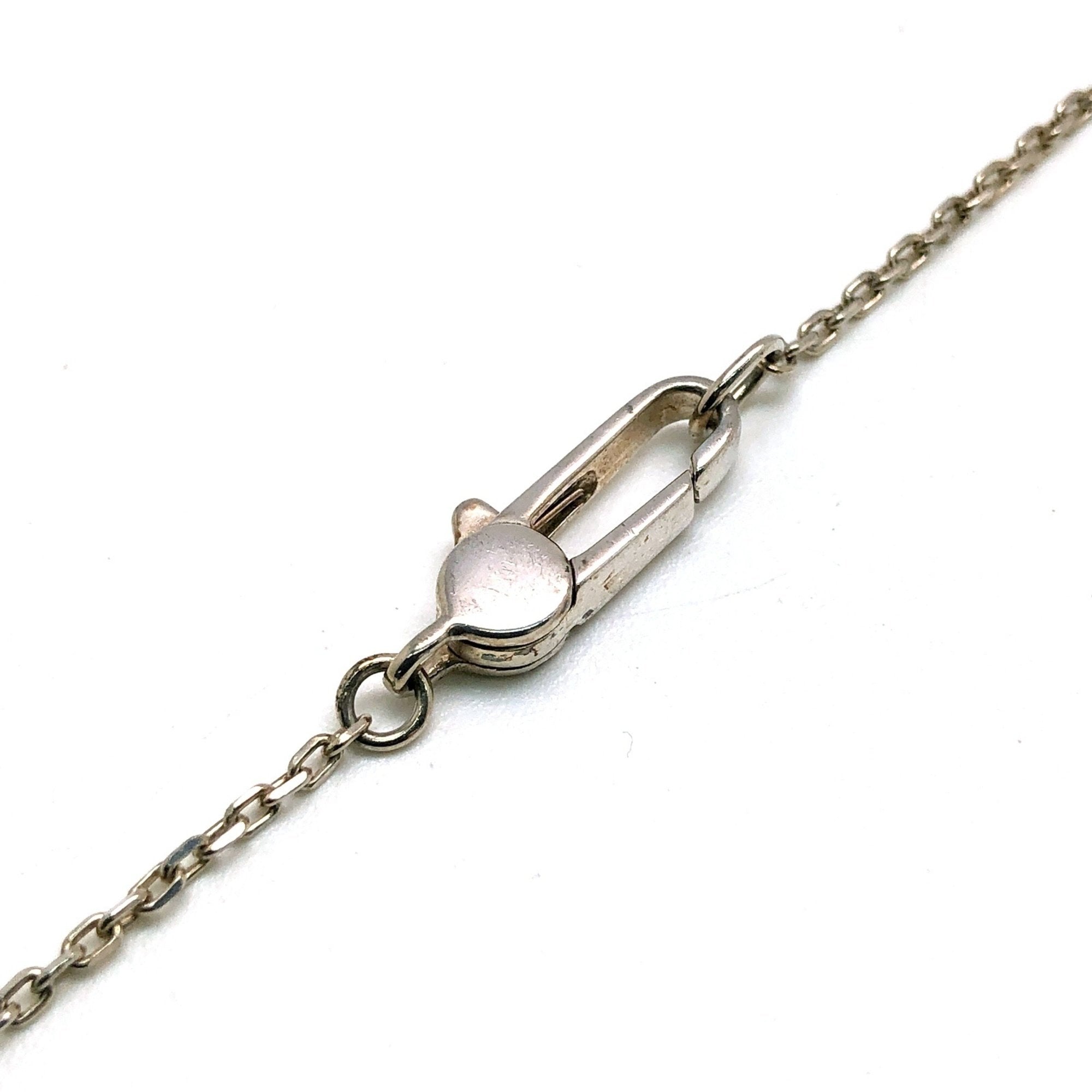 Square Plate Pendant Necklace Sterling Silver