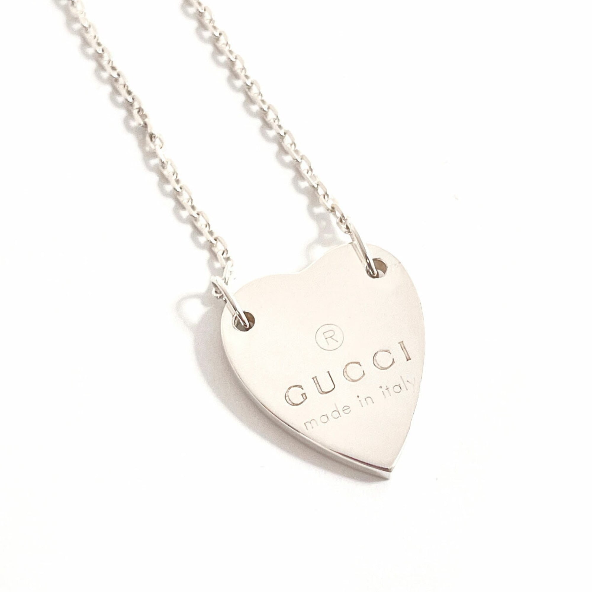 Trademark Heart Pendant Necklace Sterling Silver