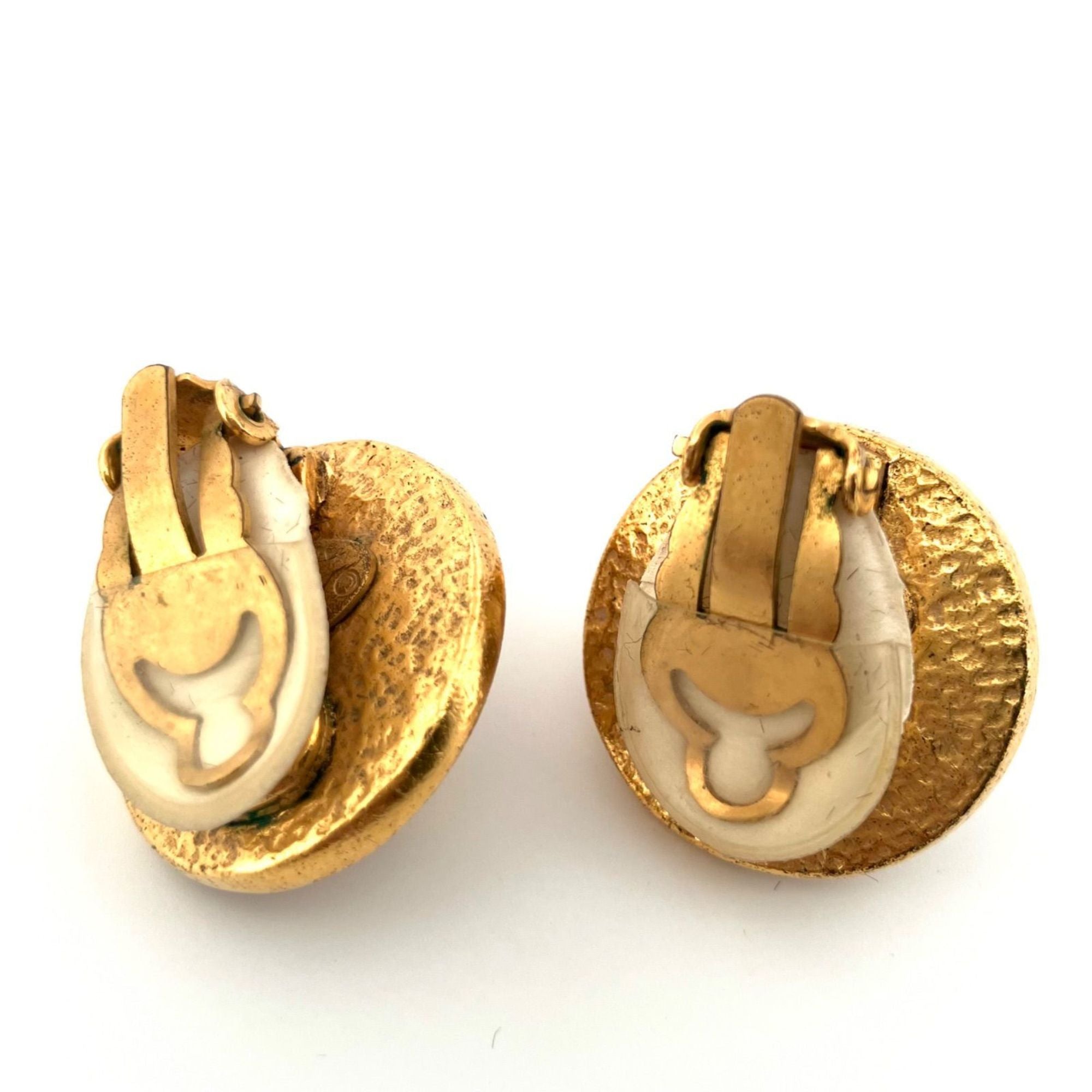 CC Logo Clip-On Earrings Metal